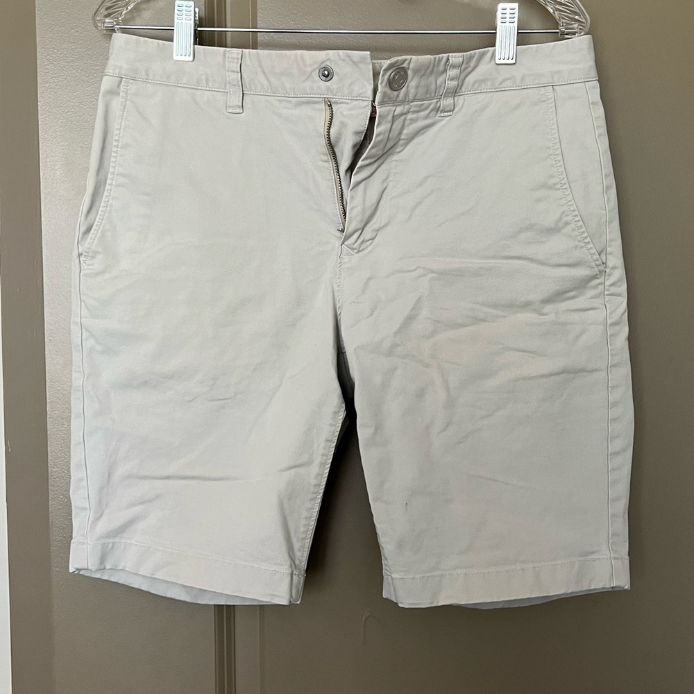 Bonobos Mens Khaki Shorts Slim Fit 9 Inch Inseam Size 30